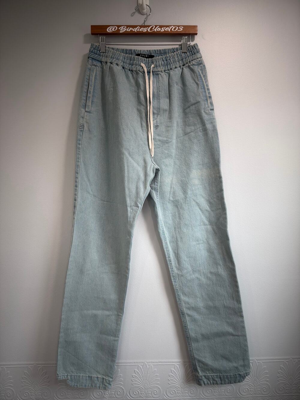KSUBI D-Track Classic and Dusted Men's Casual Relaxed Jeans Small